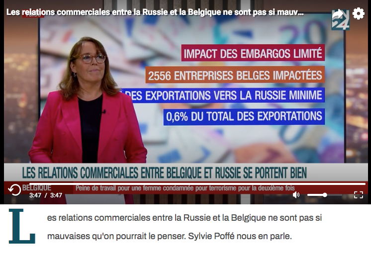 Les relations commerciales entre Belgique et Russie se portent bien.